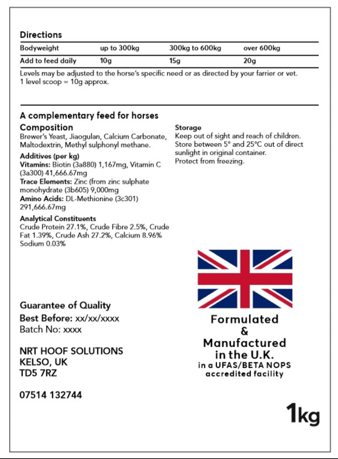 NRT Hoof Booster - 1kg