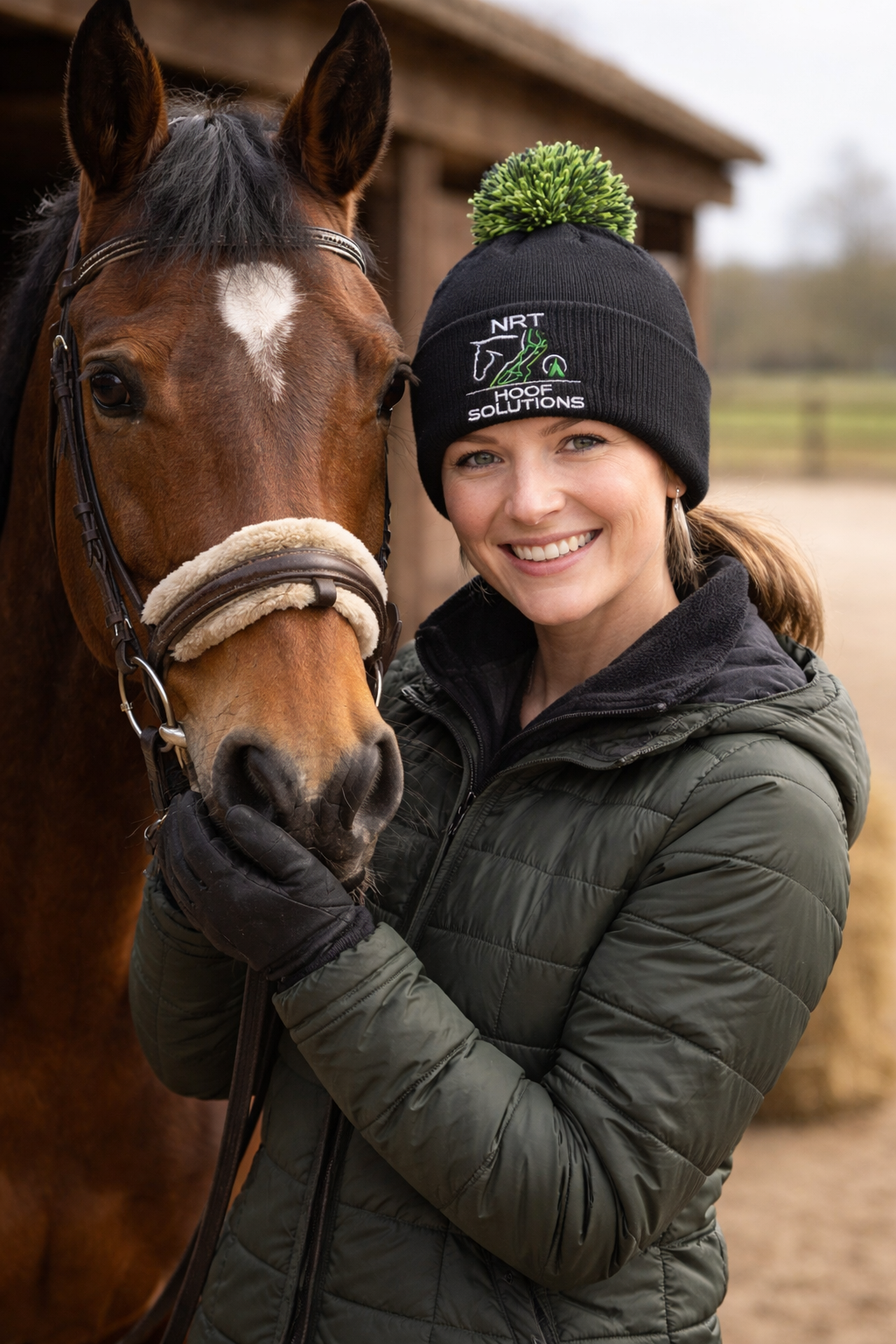 NRT Hoof Solutions Beechfield Snowstar Beanie